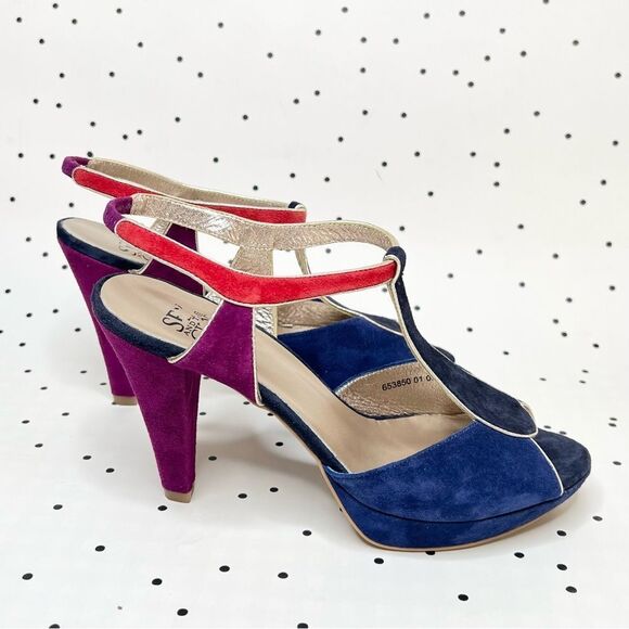 👠 SEX AND THE CITY 👠 collection high heels Germany GÖRTZ leather suede 8,5 39 - Picture 11 of 12